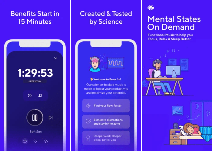 Brain.fm بهبود تمرکز و عملکرد ذهنی با موسیقی هدفمند