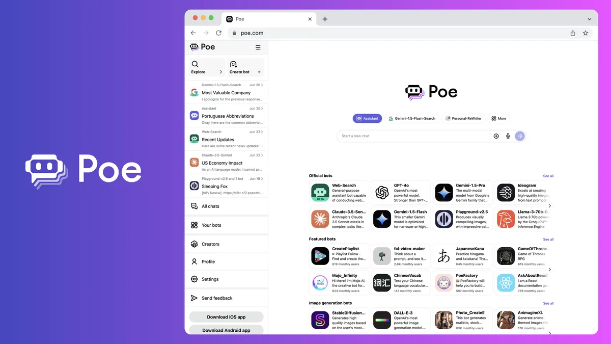 هوش مصنوعی Poe AI