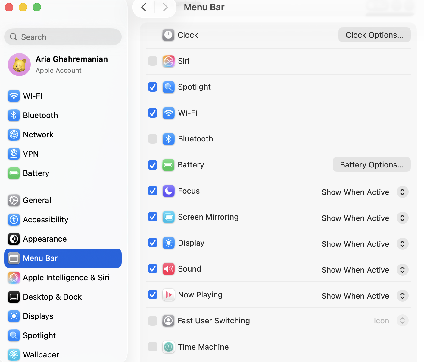 نحوه فعال سازی درصد باتری در مک