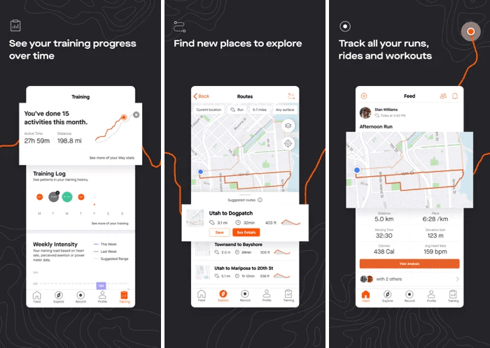 Strava ثبت و پیگیری انواع فعالیتهای ورزشی
